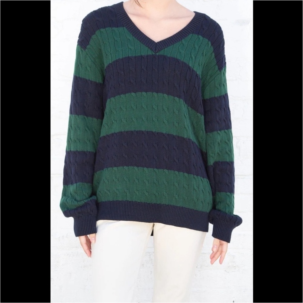 Brandy Melville Nikki Cotton Striped Sweater